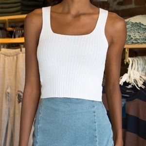 Brandy Melville WHITE RINA TANK TOP